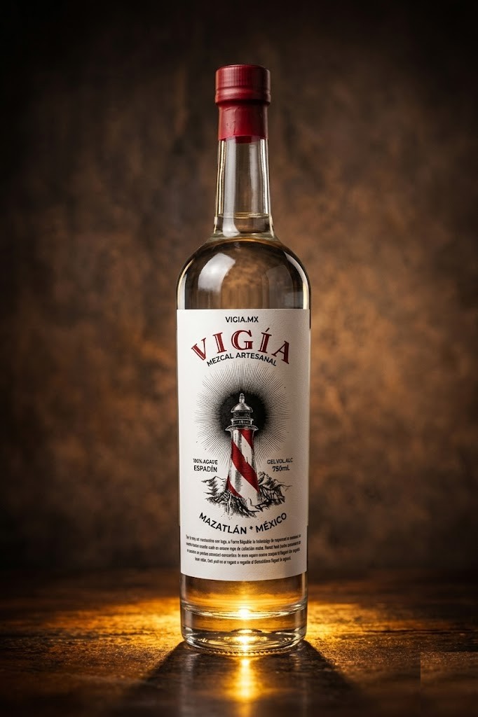 Botella VIGÍA Mezcal Artesanal Mazatlán